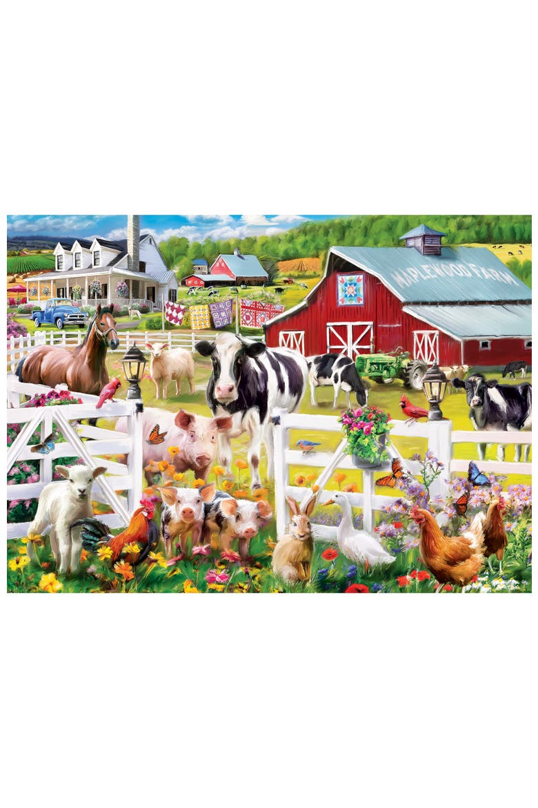 Weekends On the Farm 1000 Piece Puzzle, Alternate, color, Multicolor
