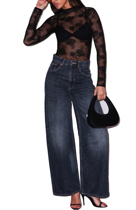 High Neck Lace Bodysuit