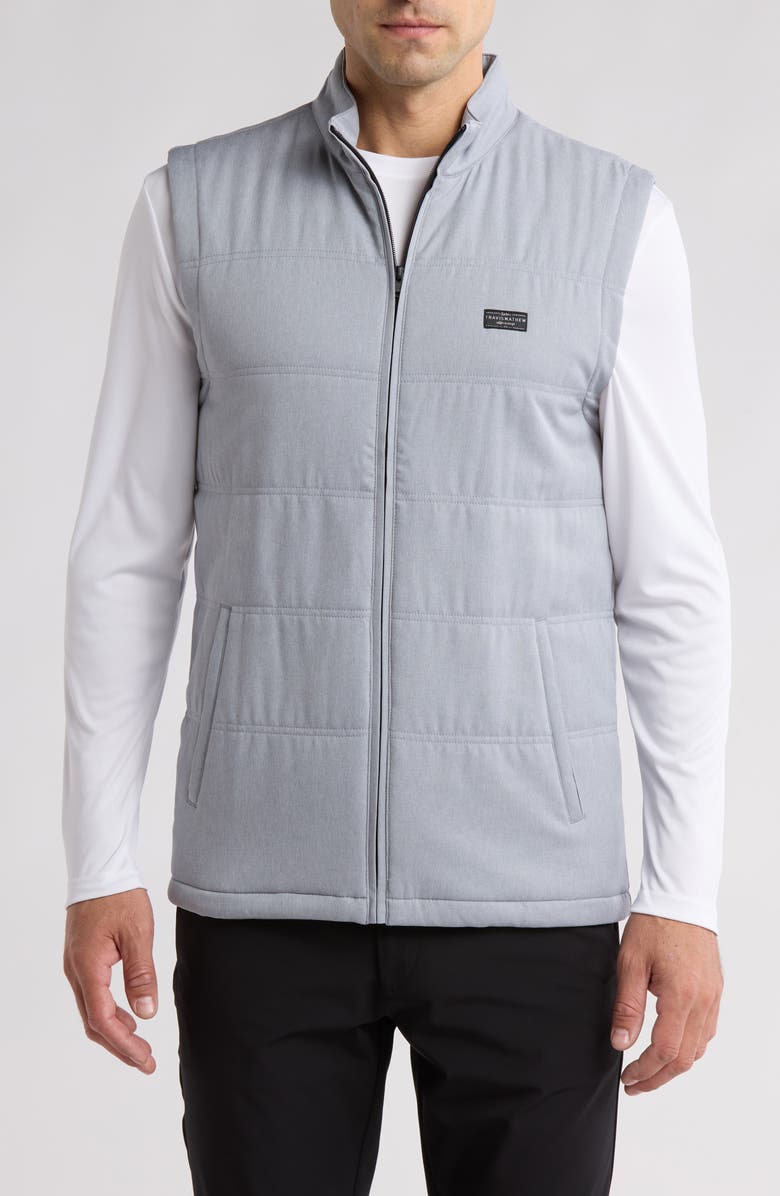 TravisMathew Seaboard Vest, Main, color, Heather Sleet