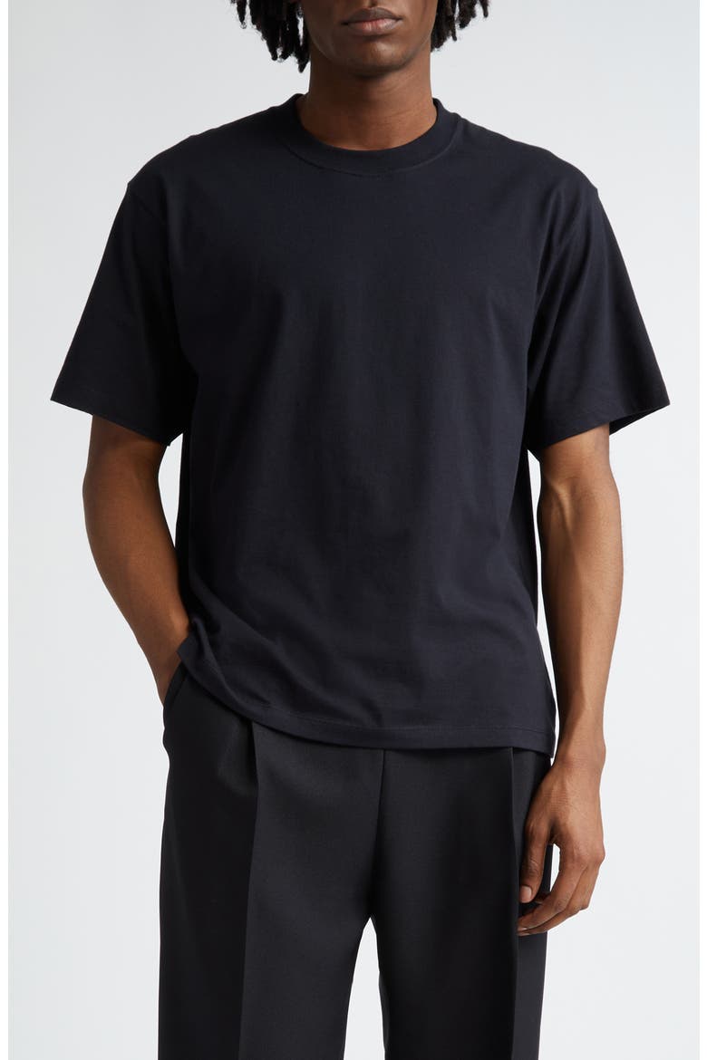 Back Logo Organic Cotton Graphic T-Shirt, Main, color, BLACK