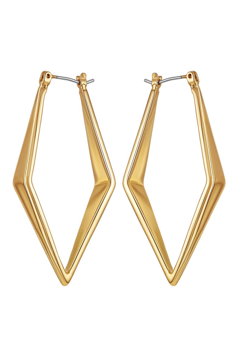 Geometric Hoop Earrings, Main, color, GOLD