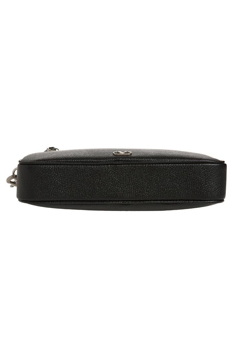 Valentino Signature VLOGO Zip Pouch, Alternate, color, Black