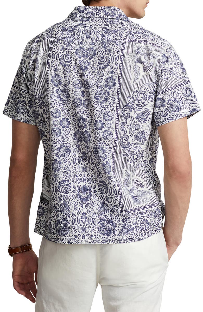 Polo Ralph Lauren Classic Fit Floral Print Camp Shirt, Alternate, color, 