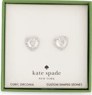 Kate Spade New York my love pavé cubic zirconia stud earrings