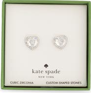 Kate Spade New York my love pavé cubic zirconia stud earrings