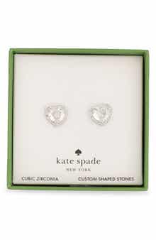 Kate Spade New York my love pavé cubic zirconia stud earrings