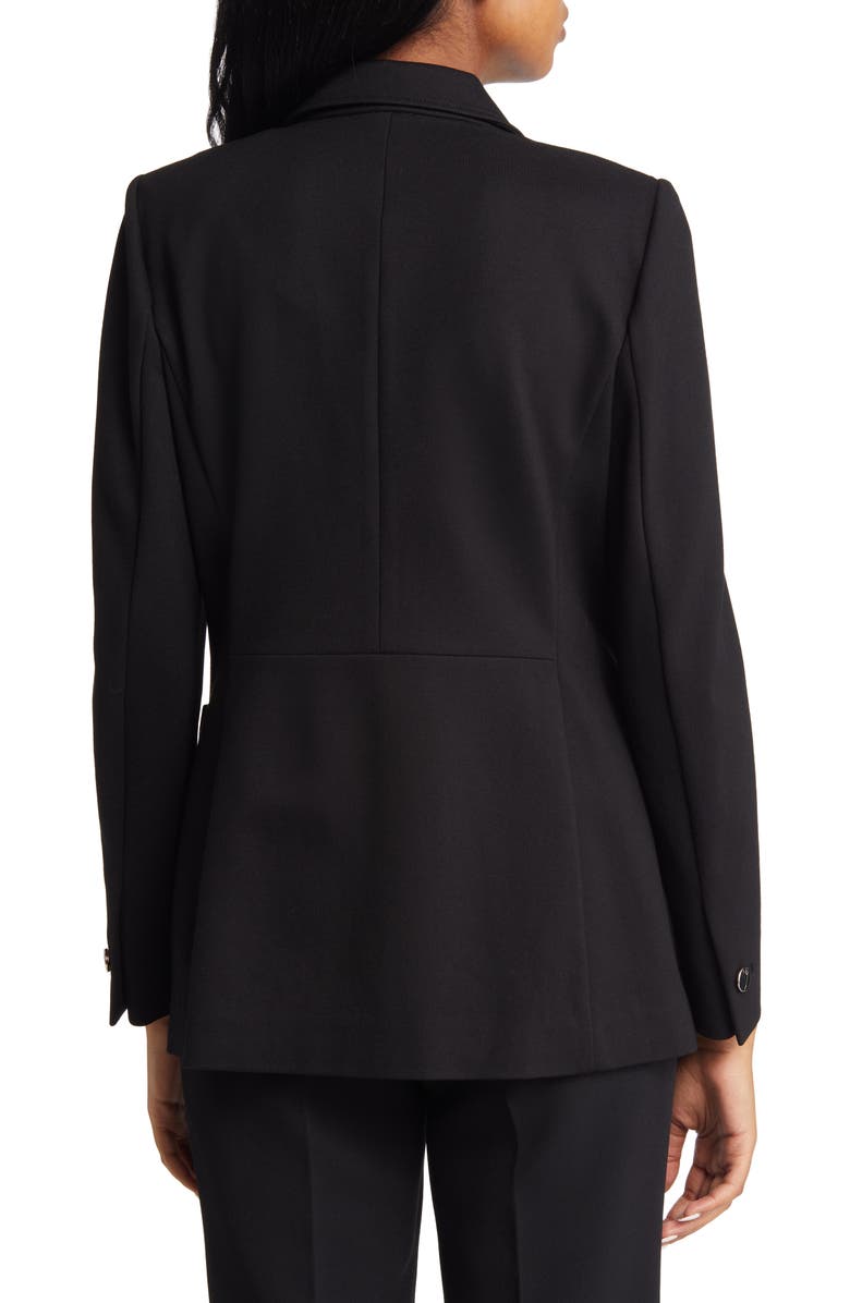 Anne Klein Faux Double Breasted Jacket, Alternate, color, Anne Black
