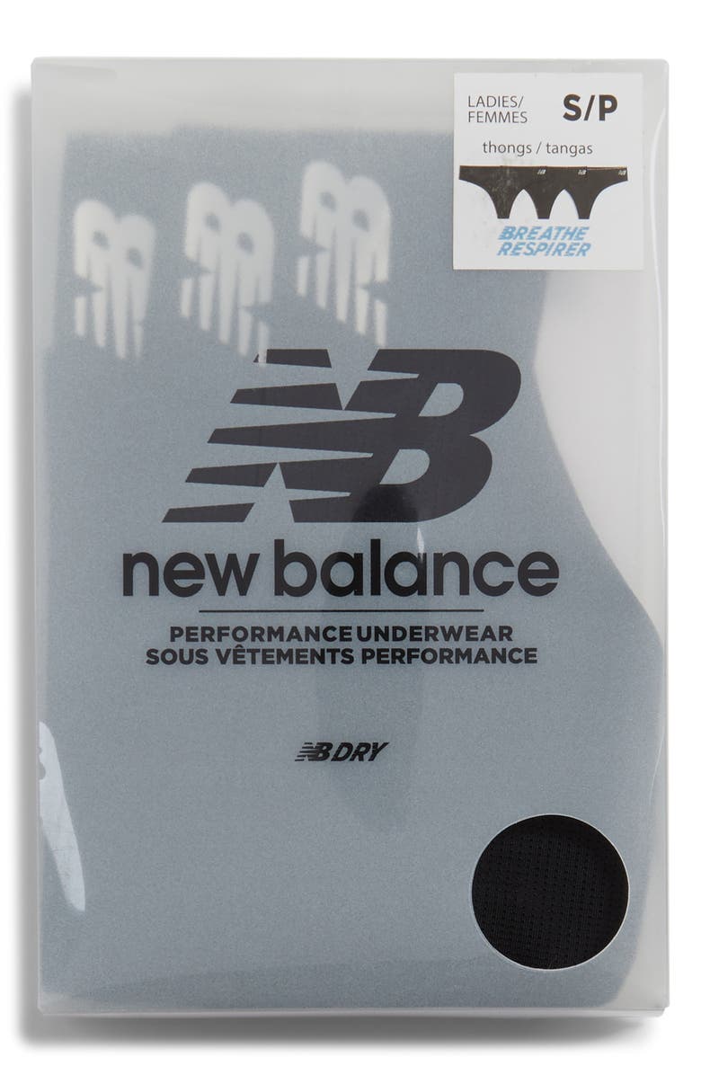 New Balance Breathe 3-Pack Thongs, Main, color, 