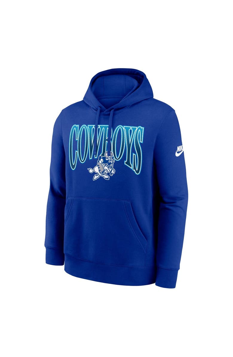 Nike Men's Nike Royal Dallas Cowboys Club Fleece Pullover Hoodie, Alternate, color, Royal