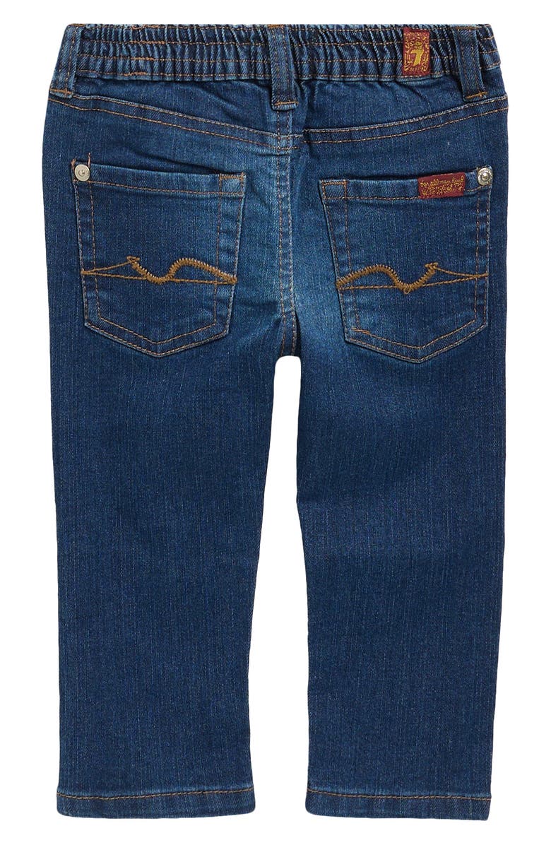 7 For All Mankind Flannel Shacket & Denim Jeans Set, Alternate, color, Dark Denim