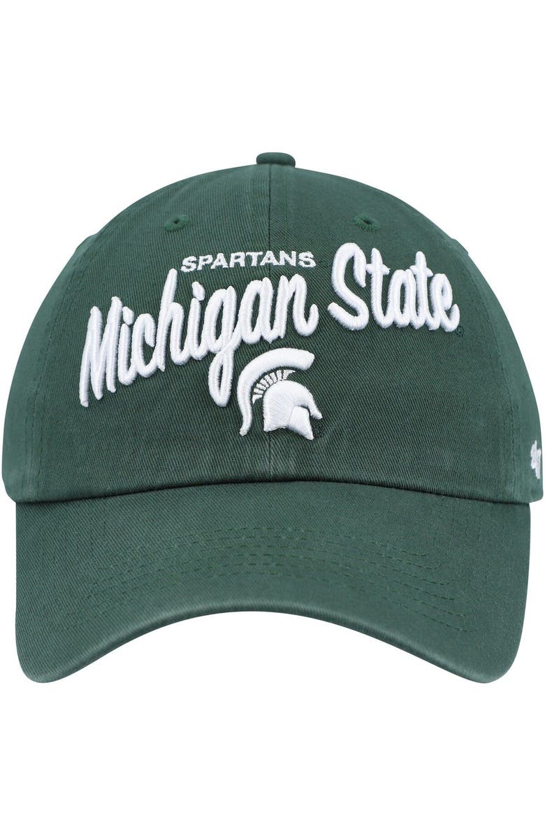 '47 Women's '47 Green Michigan State Spartans Phoebe Clean Up Adjustable Hat, Alternate, color,