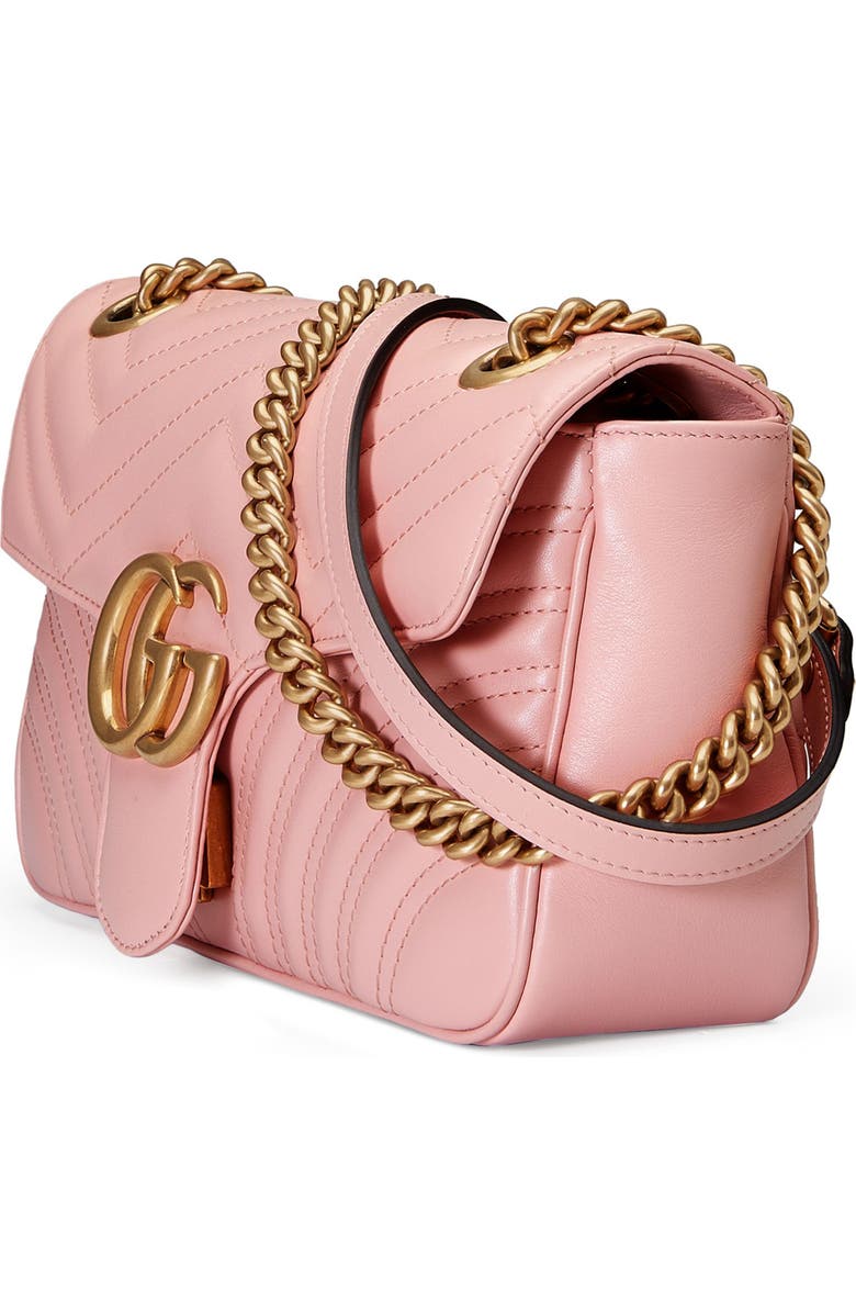 Gucci Small Matelassé Leather Shoulder Bag, Alternate, color,