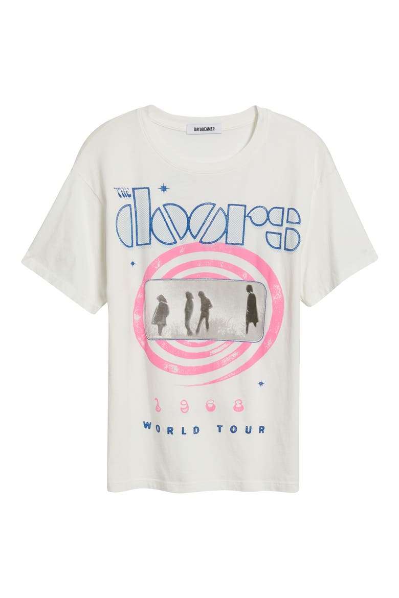 The Doors 1968 World Tour Graphic T-Shirt, Alternate, color, VINTAGE WHITE