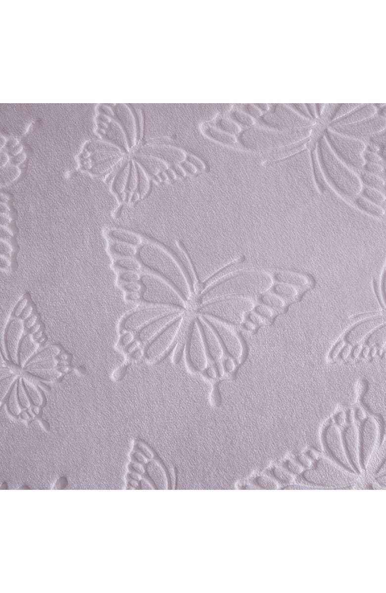 Betsey Johnson Butterfly Embossed Comforter & Sham Set, Alternate, color, Purple