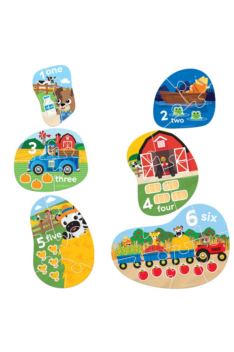 Baby Einstein Farm 6-Pack Mini Puzzles, Alternate, color, Multicolor