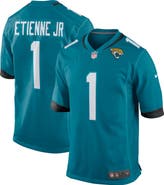 Nike Men's Nike Travis Etienne Teal Jacksonville Jaguars Game Jersey