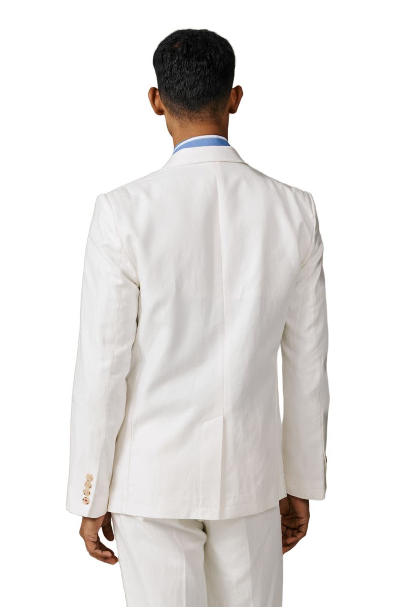 Aubin Axholme Tailored Linen Blend Blazer, Alternate, color, Vintage White