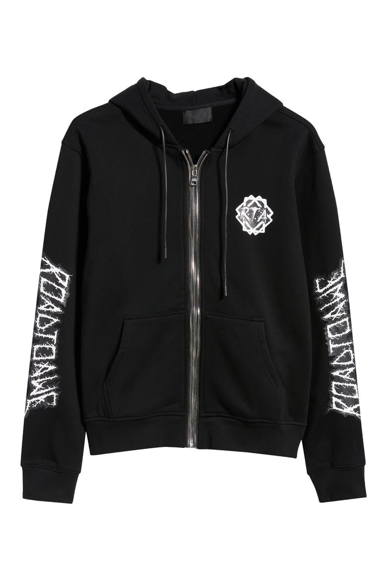 Floyd Black Metal Zip Hoodie, Alternate, color, BLACK METAL ROAD TO AWE