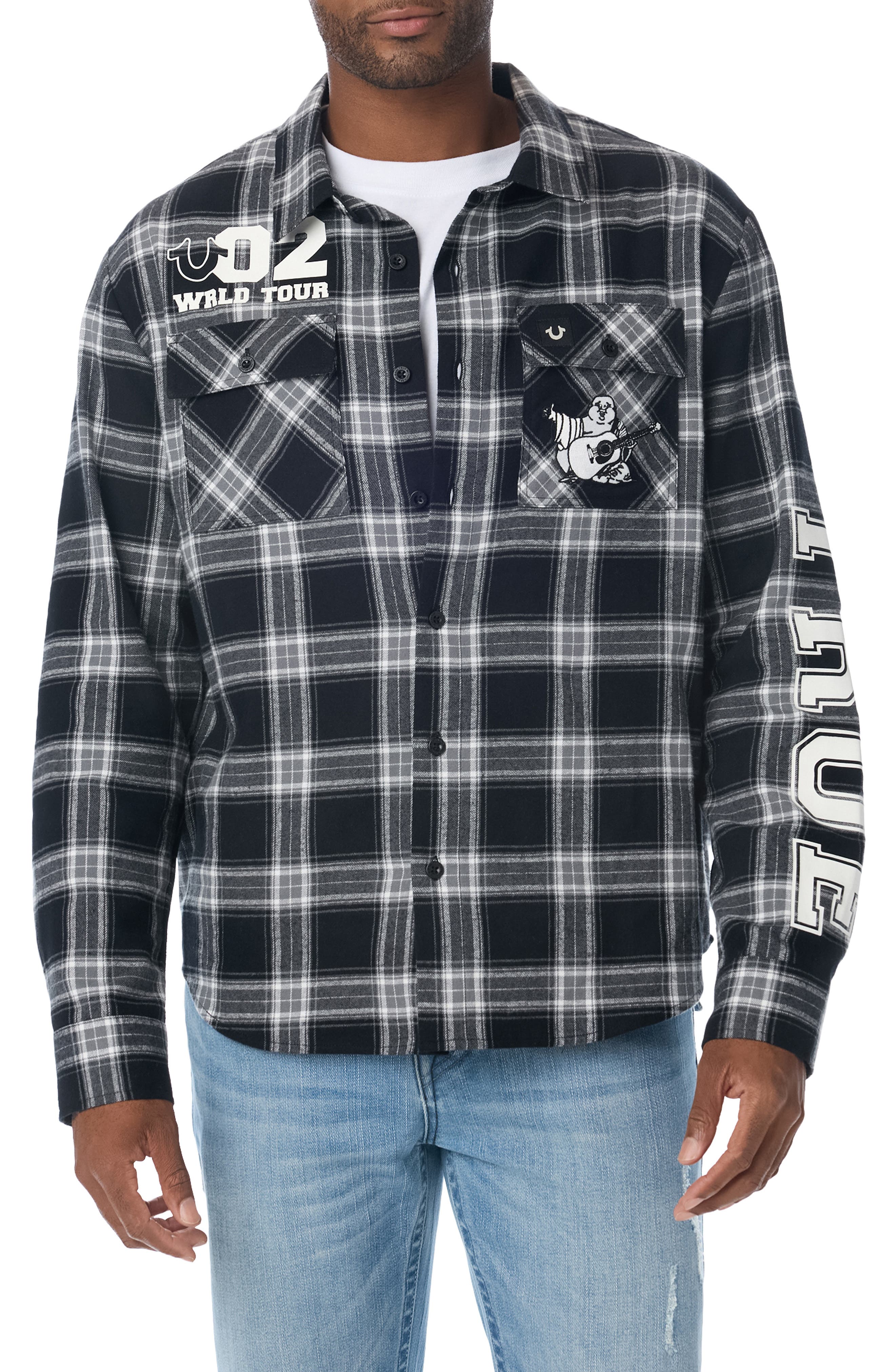 BLACK / GREY PLAID