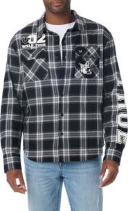 True Religion Plaid Cotton Flannel Shirt