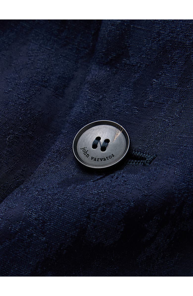 John Varvatos Della Navy Viscose & Linen Jacquard Sport Coat, Alternate, color, Night Sky