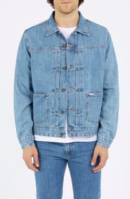 GUESS JEANS Selvedge Denim Trucker Jacket