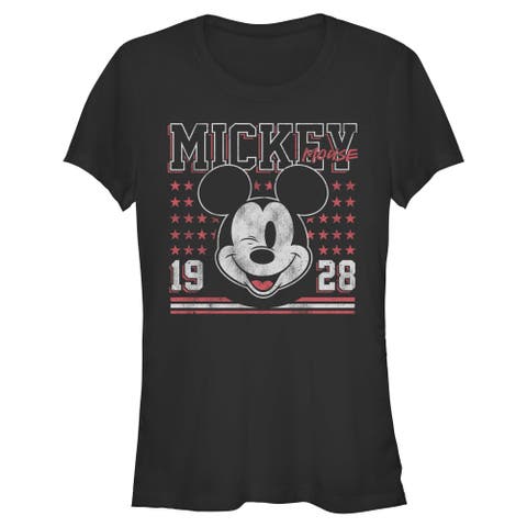 Junior's Mickey & Friends Retro 1928 Wink Face  Graphic T-Shirt