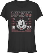 Mickey & Friends Juniors Mickey & Friends Retro 1928 Wink Face T Shirt