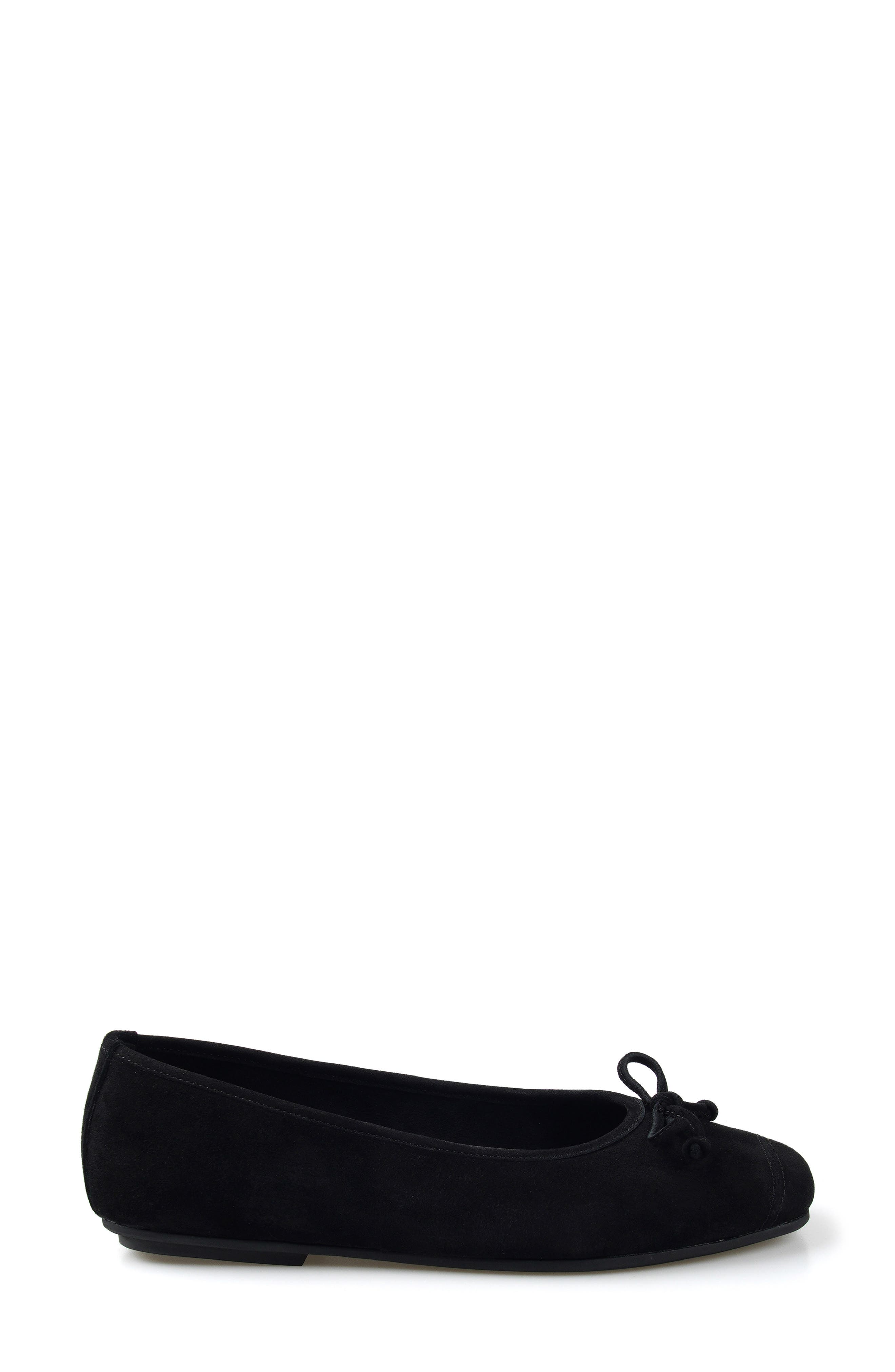 Dove Ballet Flat, Alternate, color, BLACK SUEDE
