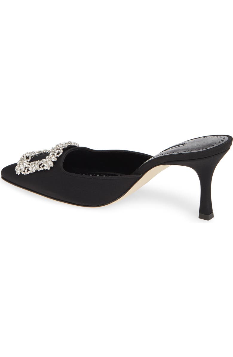 Manolo Blahnik Maysale Buckle Pointed Toe Mule, Alternate, color,