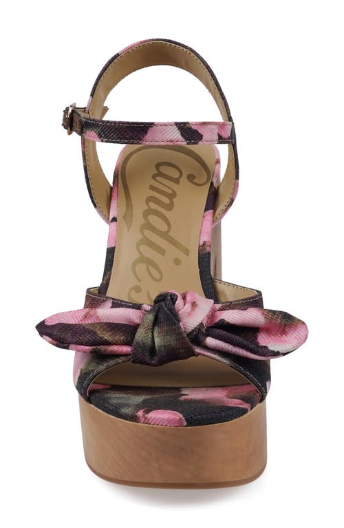 Candies Candie's Knotted Platform Sandal In Black