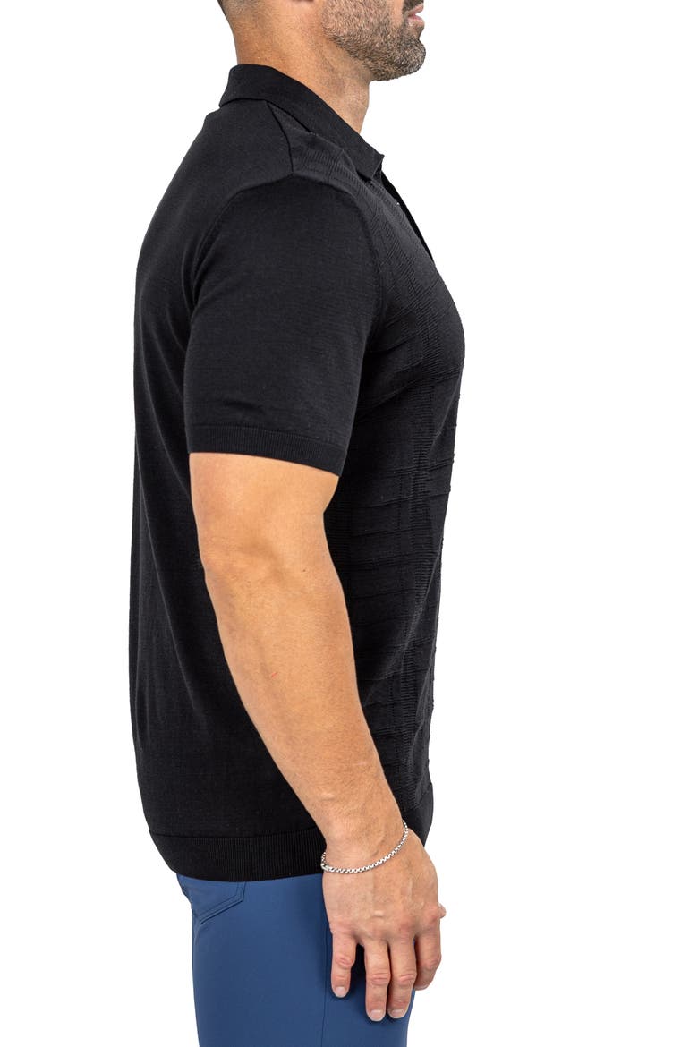 Marthy Black Polo, Alternate, color, BLACK