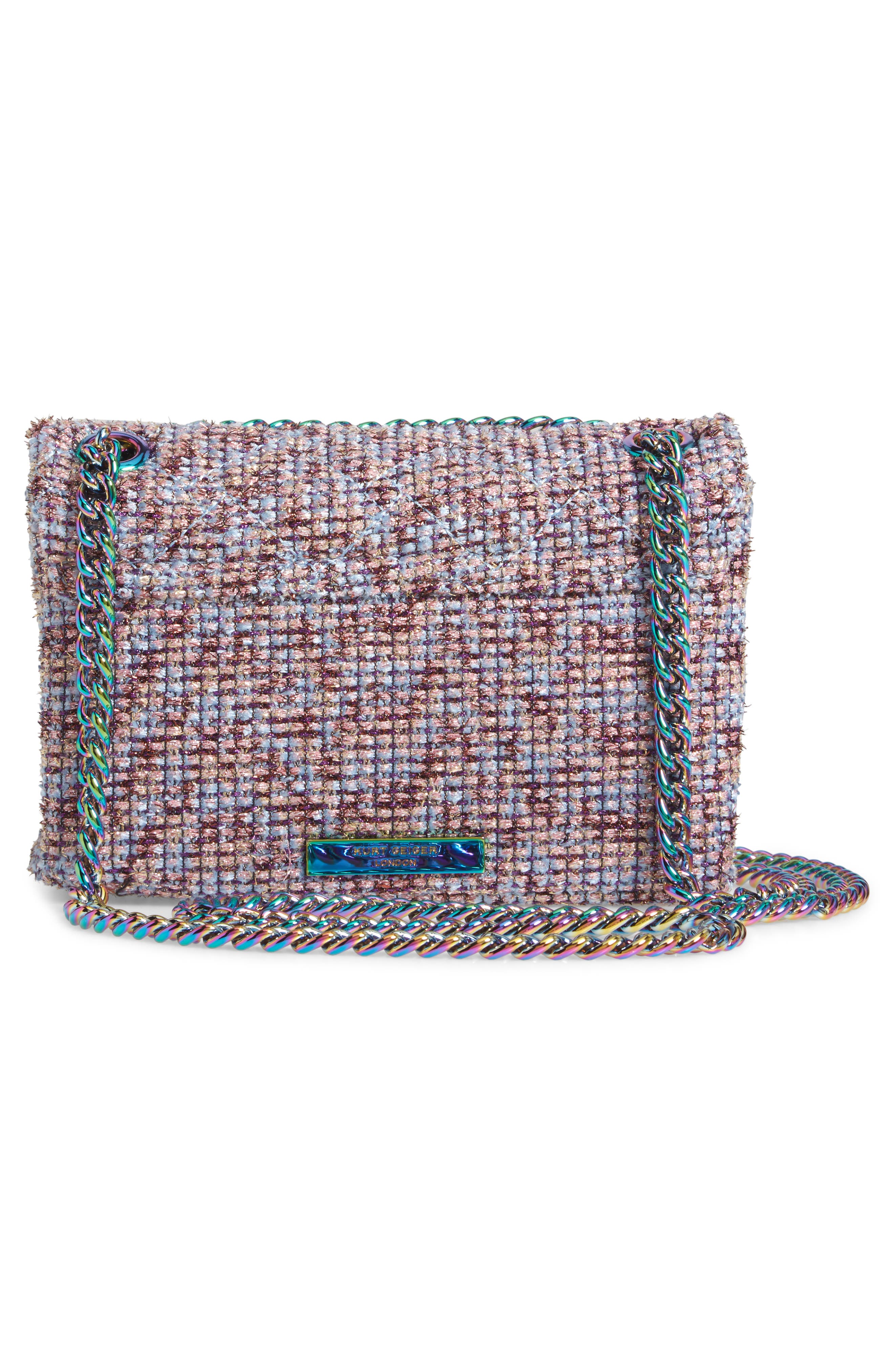 Mini Kensington Tweed Crossbody Bag, Alternate, color, PINK