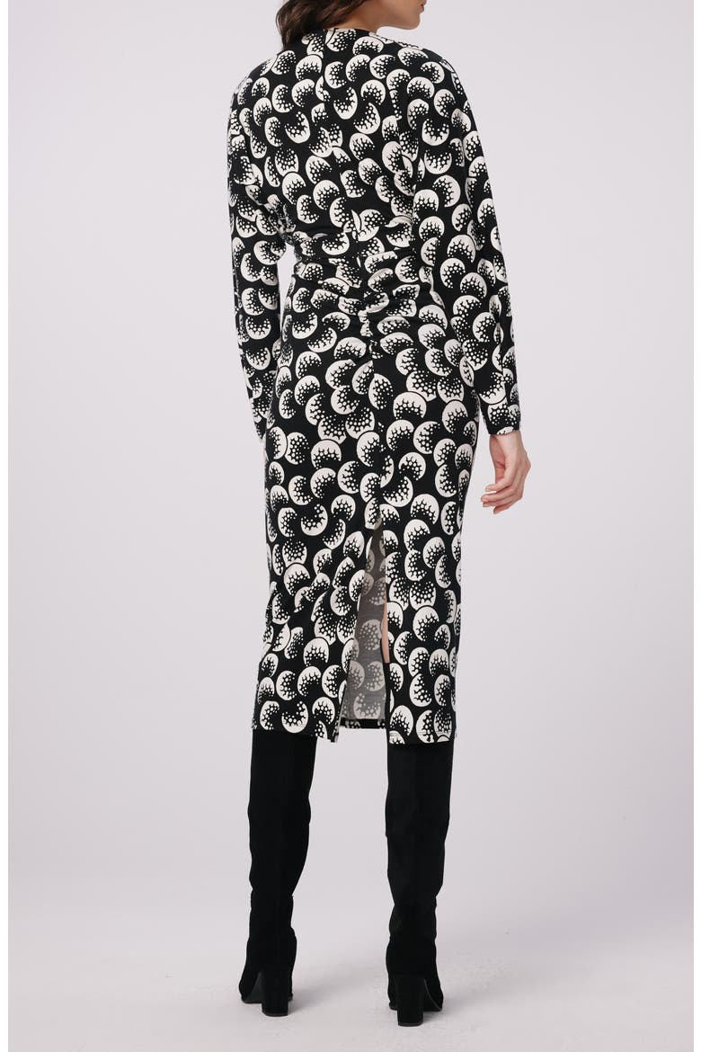 Zidane Abstract Print Long Sleeve Dress, Alternate, color, MOON LANDING LG