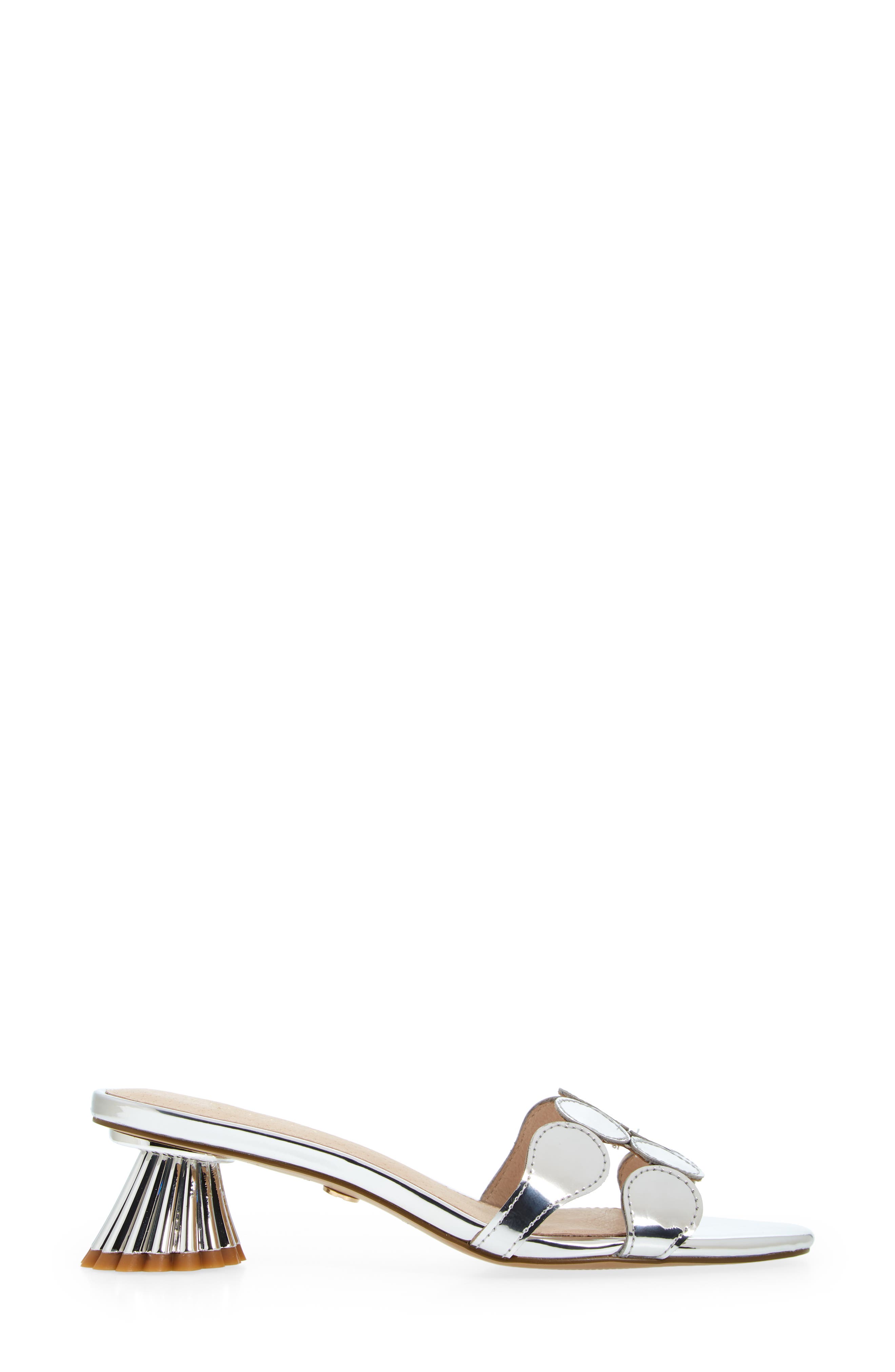 Bunny Slide Sandal, Alternate, color, SILVER