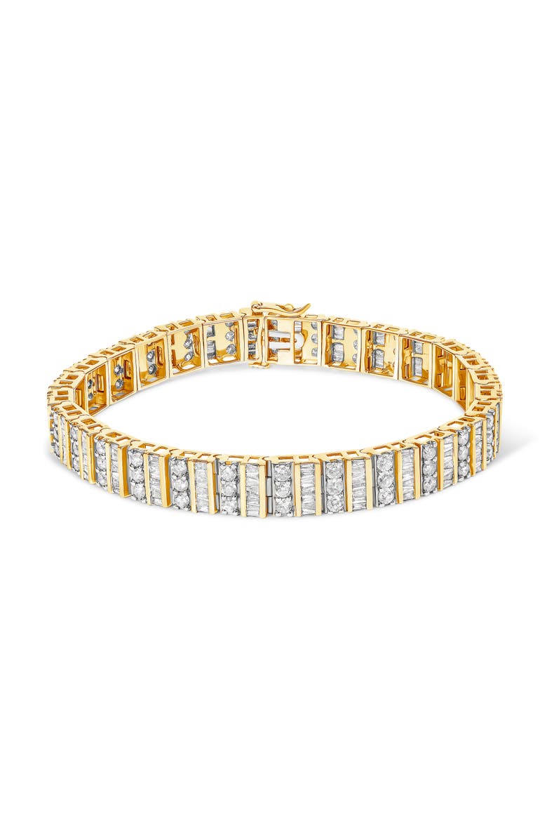 14K Yellow Gold 5.50 cttw Diamond Bracelet, Main, color, Yellow