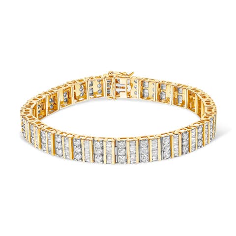14K Yellow Gold 5.50 cttw Diamond Bracelet