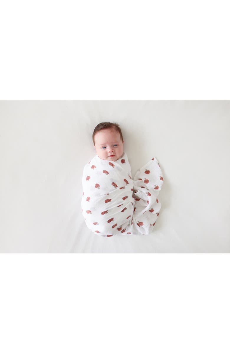 Lulujo Cotton Muslin Swaddle, Alternate, color, Peaches