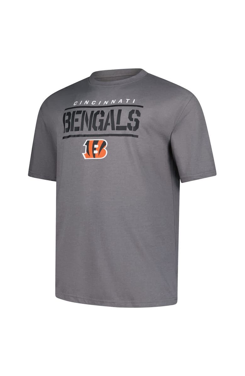 FANATICS Men's Fanatics Heather Gray Cincinnati Bengals Big & Tall Top Notch T-Shirt, Alternate, color, Heather Gray