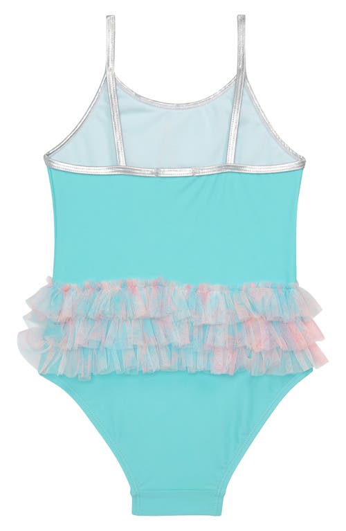 Shop Flapdoodles Kids' Kitty Unicorn Appliqué One-piece Swimsuit