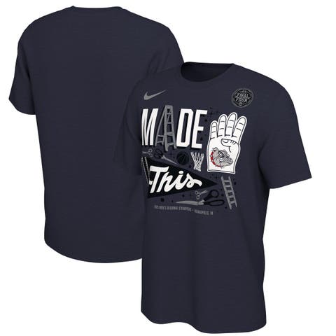 Men's Nike Navy Gonzaga Bulldogs 2021 NCAA Men's Basketball Tournament March Madness Final Four Bound Locker Room T-Shirt