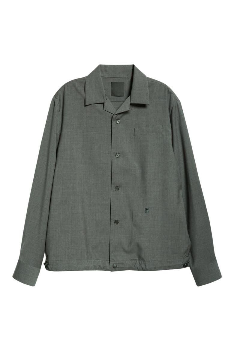 Wool Overshirt, Alternate, color, GREY