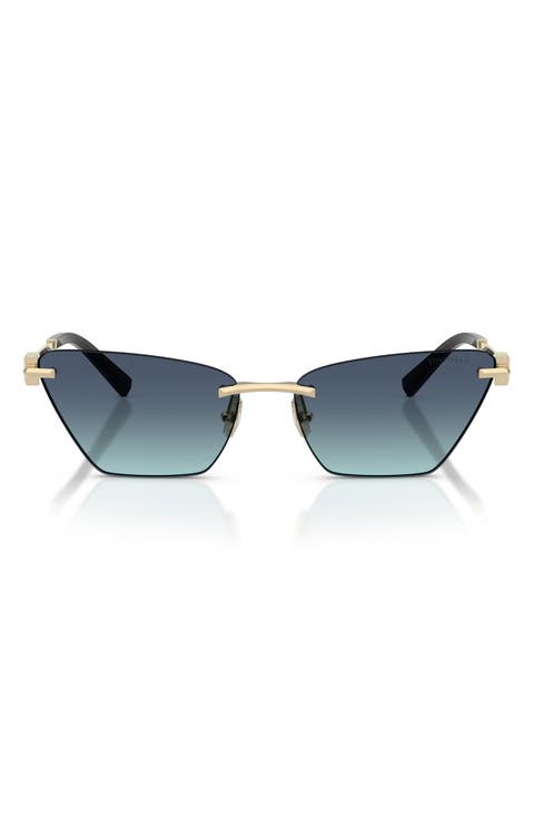 61mm Gradient Butterfly Sunglasses