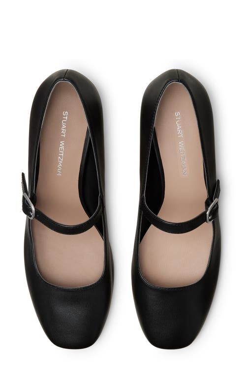 Stuart Weitzman Louise 50 Mary Jane In Black