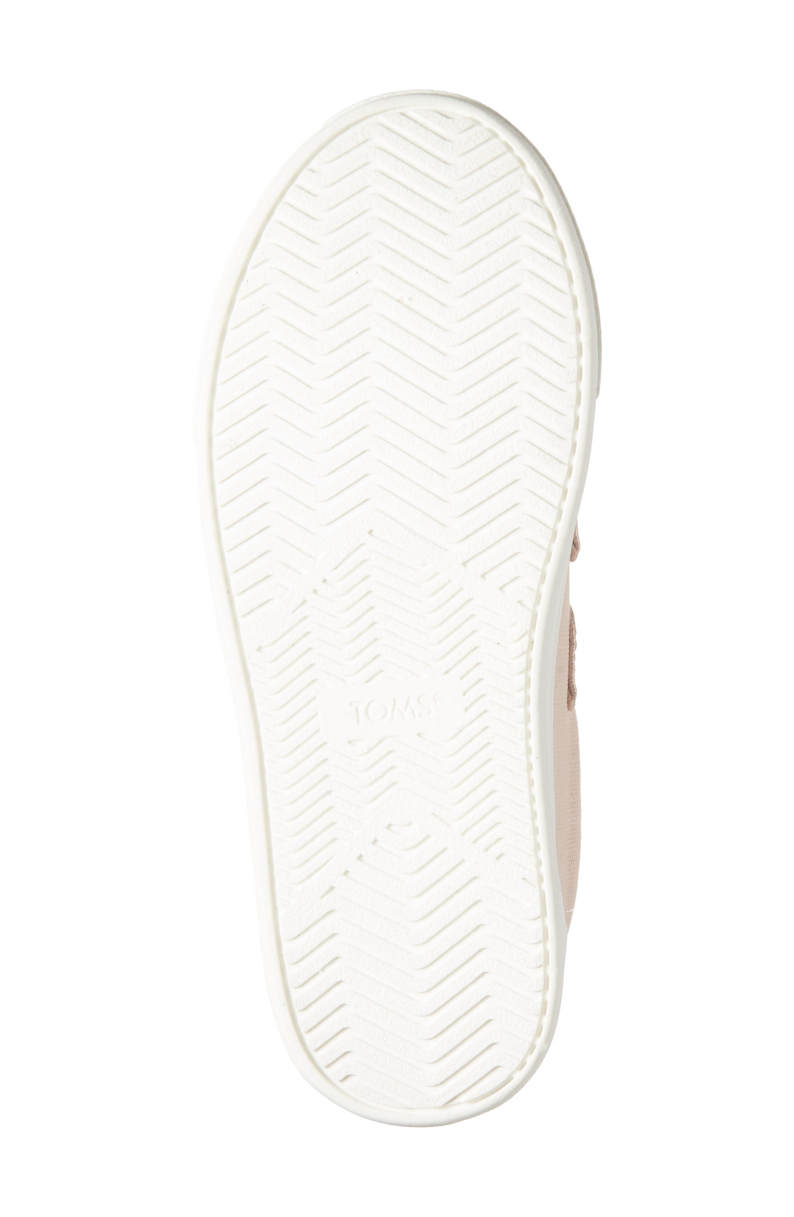 TOMS Kids' Cruz Natural Iridescent Leopard Sneaker, Alternate, color, Pink