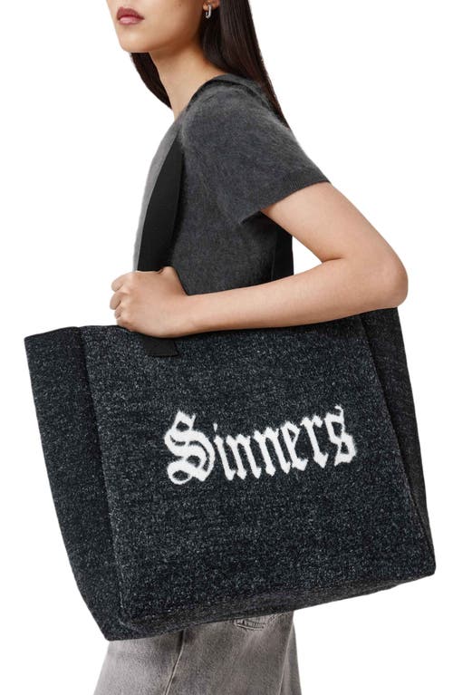 Allsaints Saints And Sinners Izzy Tote Bag In Black