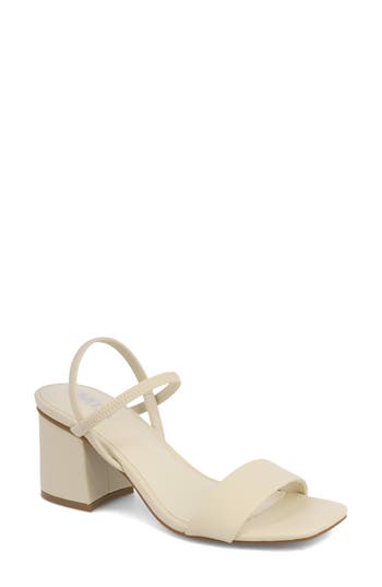 Mia Zissy Block Heel Sandal In White