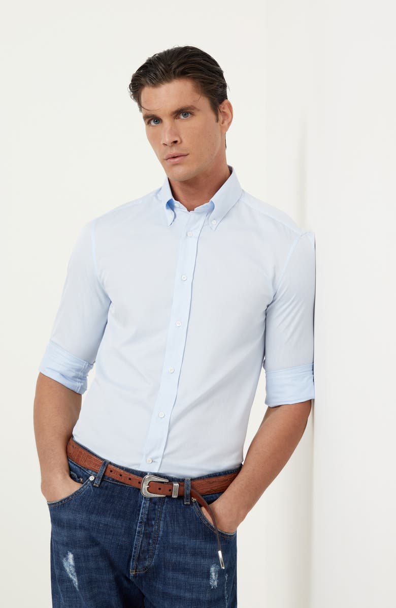 Brunello Cucinelli Twill shirt, Alternate, color, 