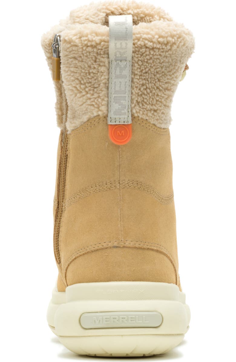 Merrell Marquette Thermo Waterproof Faux Shearling Lined Boot, Alternate, color, Tan