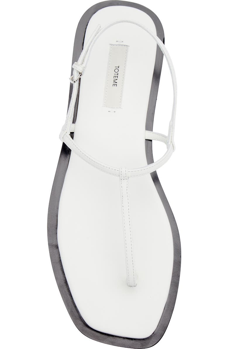TOTEME T-Strap Sandal, Alternate, color, White/ Black